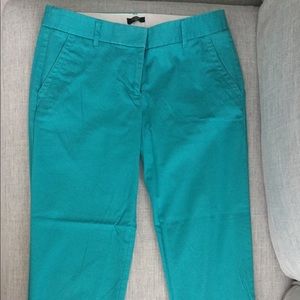 J.Crew teal City Fit capri pants